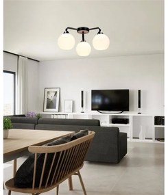 Lustră aplicată CALDERA 3xE27/60W/230V negru