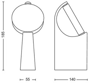 Lampă LED de exterior MIMOSA LED/7W/230V 4000K IP44 Philips