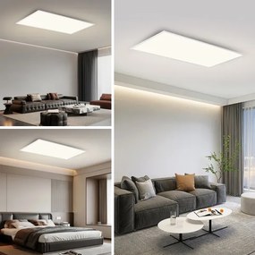 Brilagi - Plafonieră LED SLIMFRAME, 80 W, 230 V, 120 x 60 cm, 3000/4000/6000 K, albă