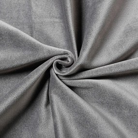 Set draperii soft cu rejansa din bumbac cu 4 ate tip fagure, Super, densitate 200 g/mp, Gri, 2 buc