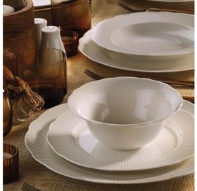 Set de veselă, 26 piese, porțelan alb