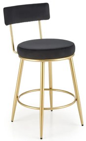Scaun de bar Burke, negru
