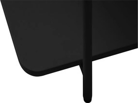 Măsuță de cafea neagră din metal 55x110 cm Yuba – Unique Furniture