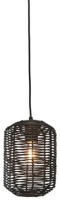 Lustra/Pendul eco din ratan Tanami tube S, bl