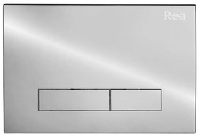 Clapeta/Buton H argintiu pentru cadru wc