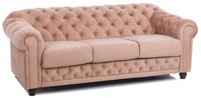 Canapea extensibila Stil roz pudra catifea premium 200/100/80 cm​​