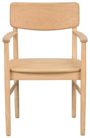 Scaun de dining în culoare naturală din lemn de stejar Maidstone – Rowico