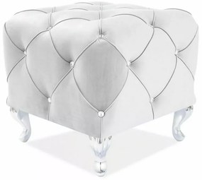 Taburet Hestia K velvet gri deschis Blu03