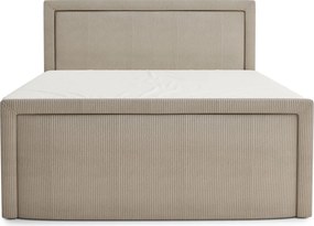 Pat boxspring bej cu spațiu de depozitare 180x200 cm Fresco – Maison de Rêve