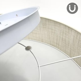 Brilagi - Plafonieră LED SIRIJA, 6xE27/60W/230V, Ø 80 cm, crem