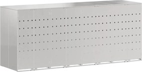 vidaXL Depozitare pentru 3 pubele Wheelie 340 x 77.5 x 115.5 cm