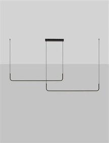 Lustra LED suspendata stil minimalist liniar STRITA L-165cm