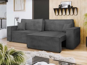 Canapea extensibilă Stosono (Gri închis) (cu sp. depozitare). 1105620