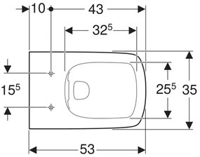 Vas WC suspendat Geberit Selnova Square Rimfree alb lucios
