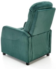 Fotoliu recliner Felipe 2 velvet verde H103 cm