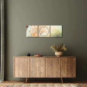 Tablou - Plante de luncă (cu ceas) (90x30 cm)