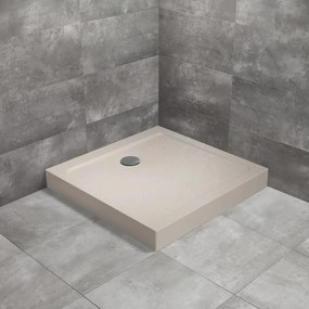 Cadita dus patrata Radaway Doros C Compact Stone 80x80 cm acril casmir