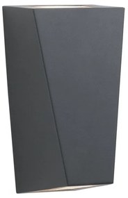 Aplica perete exterior IP44 Up and Down Sheffield negru