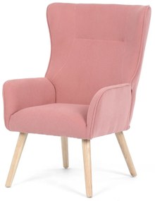 Fotoliu cu spătar înalt PINK2, roz