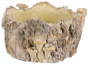 Suport din beton - ciot cu ciuperci, 26 x 24 x 14cm, 26 cm