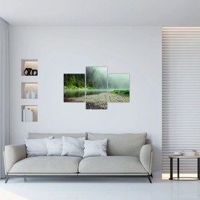Tablou - Râu lângă pădure (90x60 cm)