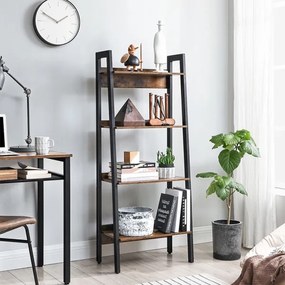 Bibliotecă NAVARO maro/negru