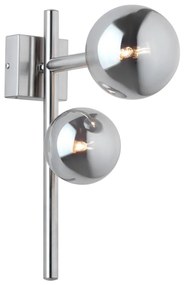 Jupiter 1903 - Aplica de perete NEPTUN, 2xG9/14W/230V, crom mat/gri fumuriu