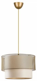 Lustra Cake Metal, Soclu E27, Max 60W, Culoare Crem / Auriu