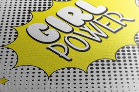 Tablou cu inscripție pop art - GIRL POWER