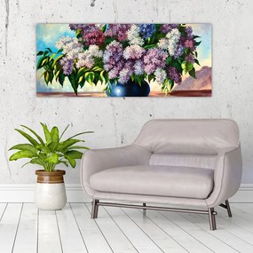 Tablou - Buchet de liliac (120x50 cm)