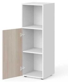 Dulap mediu Manager 39,9 x 42,2 x 119,5 cm, stânga, salcâm deschis / alb
