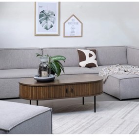 Măsuță de cafea în culoare naturală cu aspect de lemn de stejar 60x120 cm Nola – Unique Furniture