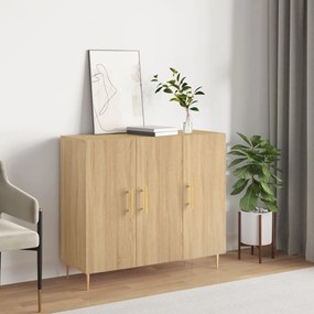 828095 vidaXL Servantă, stejar sonoma, 90x34x80 cm, lemn compozit