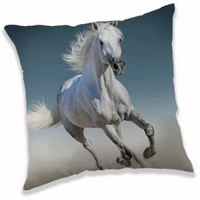 Față de pernă White horse, 40 x 40 cm