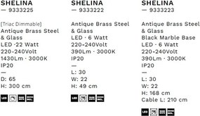 Veioza/Lampa de masa LED design decorativ SHELINA