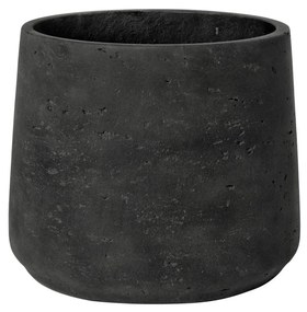 Ghiveci de flori Patt, culoare - negru antic, mai multe dimensiuni - PotteryPots mărimea: XXL - v. 28.5 cm, ⌀ 34 cm