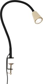 Lampa cu sistem de prindere masa, flexibila cu spot GU10 DOTTY khaki