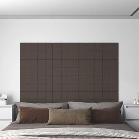 Panouri de perete 12 buc. taupe 60x30 cm textil 2,16 m   12, Gri taupe, 60 x 30 cm