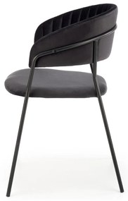 Scaun de bucaterie Rolland, negru