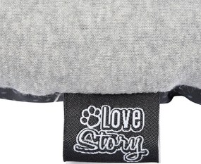 Pat pentru animale de companie gri deschis pentru câini 50x38 cm Graphene – Love Story