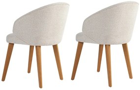 Set de scaune de sufragerie Bentley White and DarkOak, 2 buc.