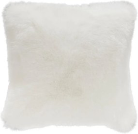Pernă din blană artificială Mint Rugs Soft, 43 x 43 cm, alb