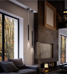Pendul LED dimabil design modern minimalist Varas negru SV-373067