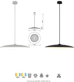 Lustra/Pendul LED design minimalist SLIM 50W 4000k