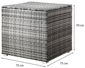 Deuba Cutie depozitare 75x75x70cm - gri