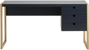 Birou Marckeric Square, 140 x 75 cm, gri antracit