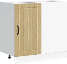 vidaXL Dulap de bază pentru bucătărie „Lucca” Lemn prelucrat stejar Sonoma