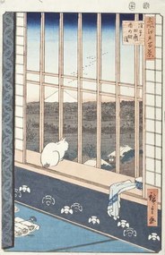 Reproducere Asakusa Rice Fields and Festival of Torinomachi, Ando or Utagawa Hiroshige