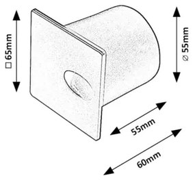 Corp de iluminat LED de exterior pentru scări Rabalux 71169 BOVEN LED/3W/230V IP54 negru