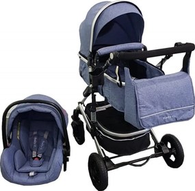 Carucior nou nascuti 3 in 1 Baby Care™ PRO 531, Cu geanta bebe, Cadru Aluminiu , Amortizoare, Roti din cauciuc plin AVE, Landou, Scoica auto, Spatar